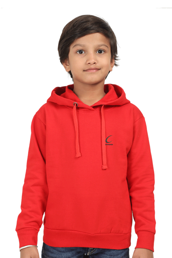 boys red hoodie