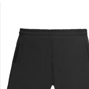 black sports shorts