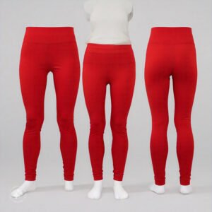 red gym legging